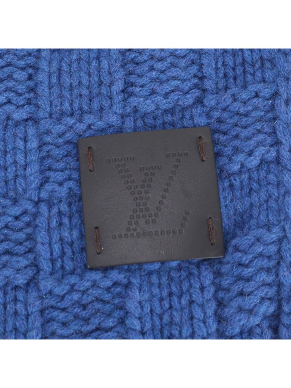 Louis Vuitton Echarpe Helsinki Cashmere 100% Scarf Blue Ebm - Picture 5 of 7